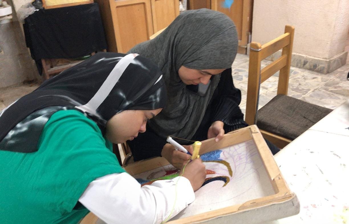   ورشة  أشغال النسيج  بقصر ثقافة المنيا